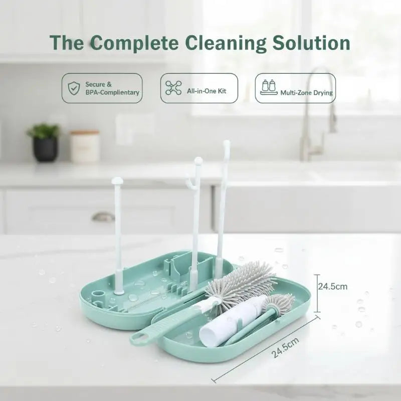 Baby Feeding Bottle Drain Rack BPA Free 1 Set Non-Slip Cup Holder Storage Drying Stand for Home Infant Feeding Supplies