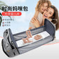 Fashionable Folding Baby Crib Mother and Baby Bag Large Capacity Hand-held Bottle Diaper Backpack Mother and Mommy Bag