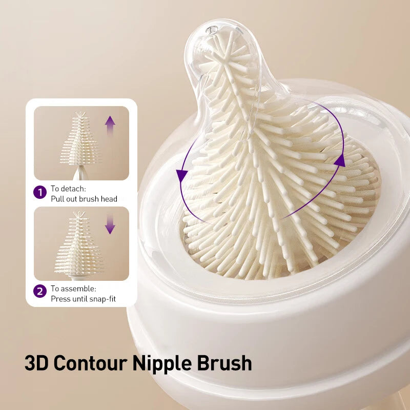 Avent Baby Bottle Cleaning Set Includes Bottle Brush Nipple Brush Straw Cleaner Drying Racks & Storage Box BPA Free