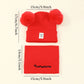 2pcs Winter Baby Hat Scarf Set Toddler Girl Boy Cap Knitted Beanie Fur Ball Cartoon Bear Snow Outfit Infant Accessories
