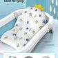 Foldable Baby Bath Tub with Bath Mat Newborn Support Seat Cushion Adjustable Bathtub Shower Mat Baby Bath Tub