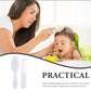 1Set Baby Massage Comb Creative Hair Brush Soft Toddler Detangling Grooming Head Care Bathing Kit White Baby Hair Brush