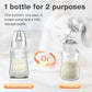 Manual Breast Pump Baby Bottle 2-in-1 Milk Extractor & Storage Bottle Soft Silicone Massage BPA-Free for Nursing Mom MB6