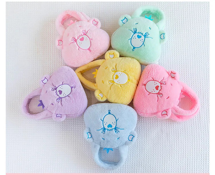 Care Bear Handheld Bag Doll Fried Dough Twists Dumpling Bag Plush Toy Doll Bag Grab Machine Doll Wedding Throw Doll Gift