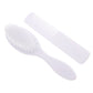 1Set Baby Massage Comb Creative Hair Brush Soft Toddler Detangling Grooming Head Care Bathing Kit White Baby Hair Brush