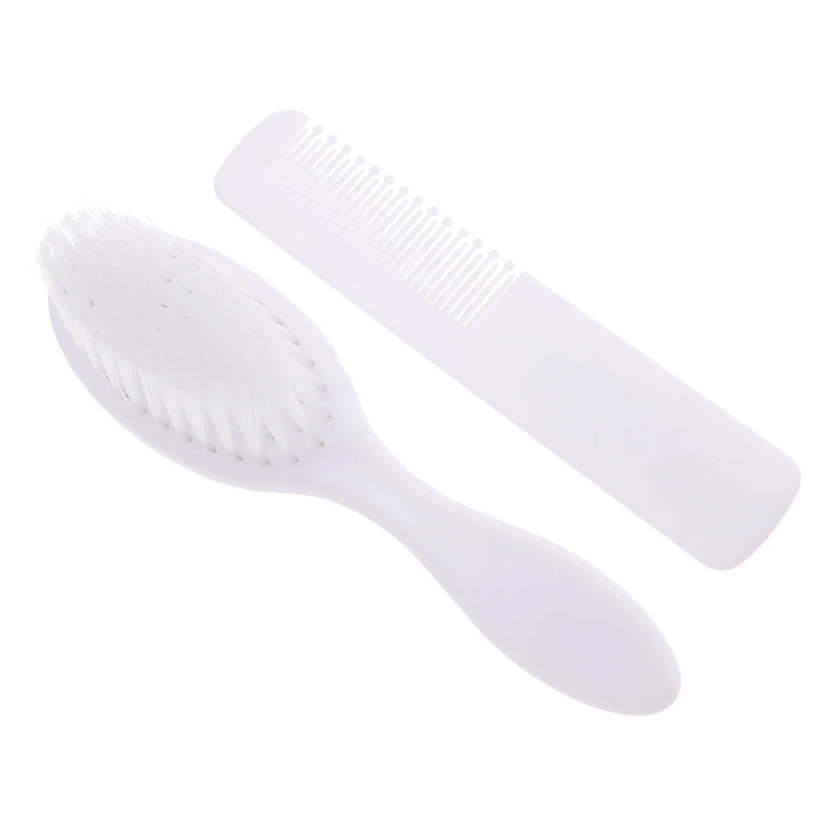 1Set Baby Massage Comb Creative Hair Brush Soft Toddler Detangling Grooming Head Care Bathing Kit White Baby Hair Brush