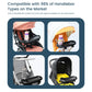 3-in-1 Universal Stroller Snack Tray Adjustable Cup Holder Phone Slot Compatible with  Most Strollers Multifunctional Travel