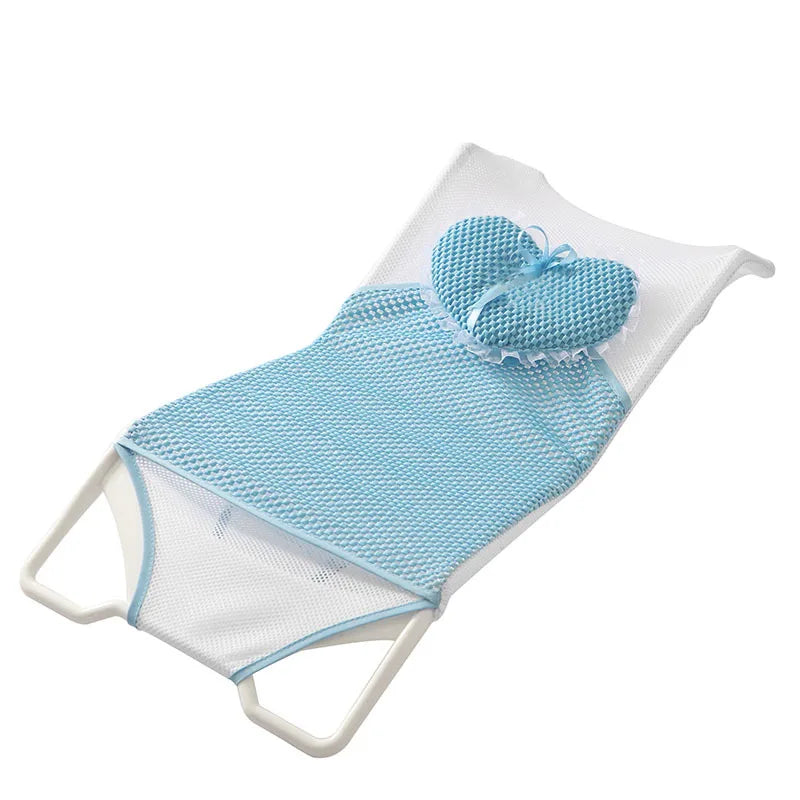 Baby Bathing Seat Support Mat Newborn Bath Tub Seat Baby Bathing Tub Non Slip Pad Safety Bath Support Soft Cushion Mat Pillow