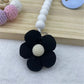 Flower Baby Pacifier Clip Chain Newborn Dummy Nipple Holder Clips BPA Free Cotton Teething Toys Soother Pendant Holder