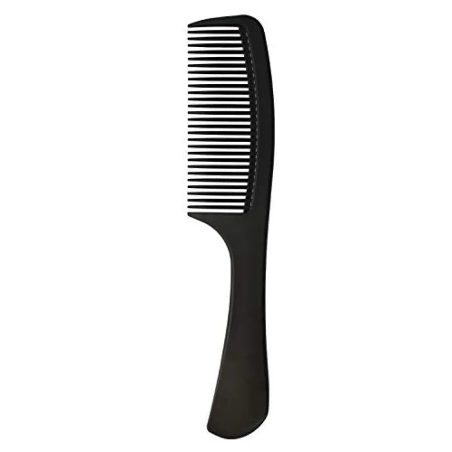Professional Barber Styling Comb for Long Wet or Curly Hair Black Carbon Fibre Heat Resistant Anti-static Detangling Ergonomic