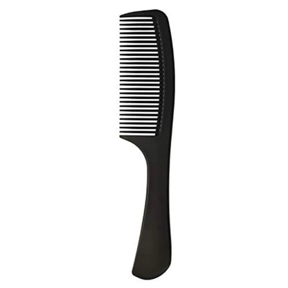 Professional Barber Styling Comb for Long Wet or Curly Hair Black Carbon Fibre Heat Resistant Anti-static Detangling Ergonomic