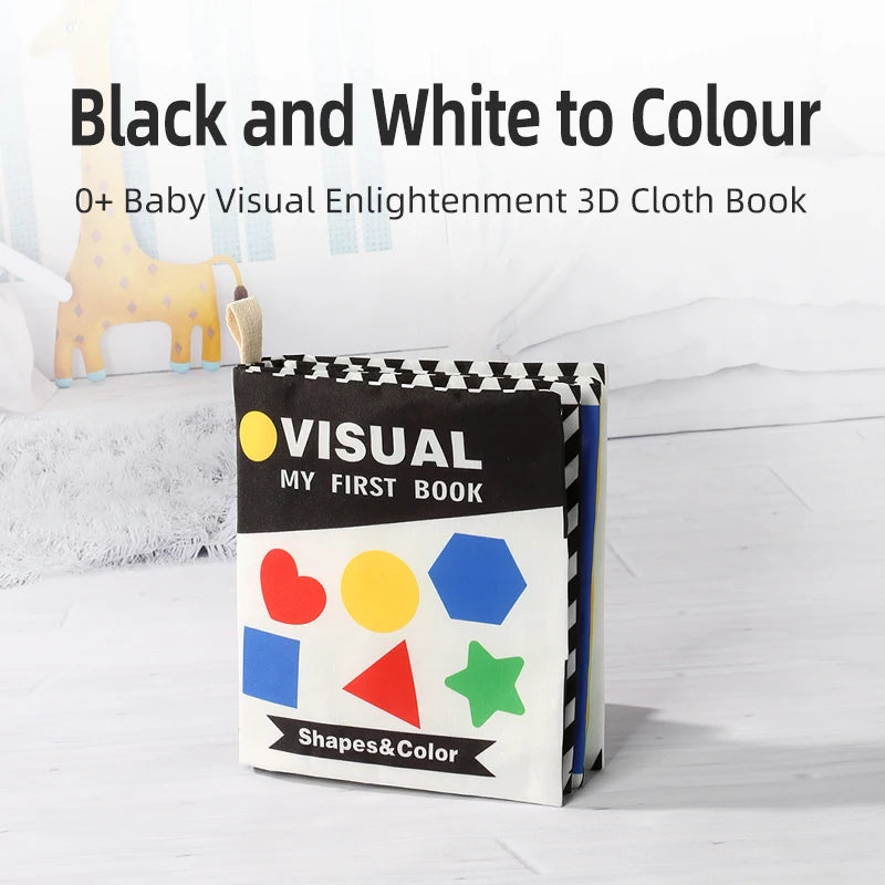 Baby Cloth Book Baby Toy 0-3 Year Old Infant Early Education Toy Shape Cloth Book