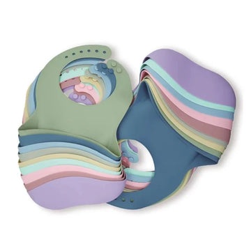 3D waterproof baby bib baby supplies cute cartoon animal print children's bib girl boy adjustable soft silicone bib baby feeding