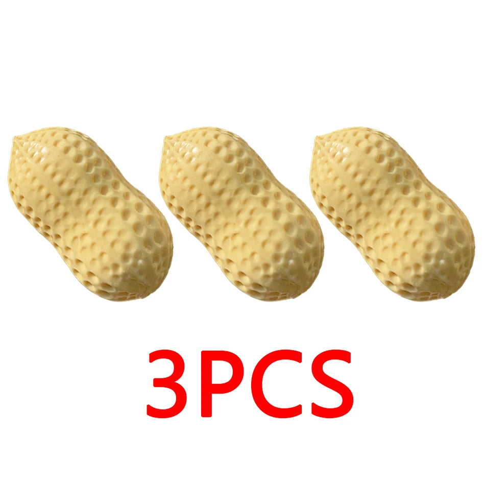 2 Styles Peanut Squishy Toys Crunchy Or Slow Rebound Food Shaped Stress Ball ASMR Sensory Fidget Toy for Adults Desk Recess Toy