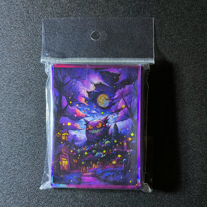 60PCS 66x91mm Pokemon Gengar Holographic Card Sleeves Standard Size Trading Card Protectors For PTCG/PKM Collectors Gifts