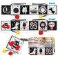 Soft Baby Books - High Contrast Black & White Touch & Feel Crinkle Cloth Books for Infants & Toddlers, Baby Girl & Boy Gift