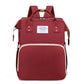 Baby Bed Mother Large Capacity Nappy Milk Bottle Backpacks with Changing Mat Convenient Baby Nursing Bags Gift Mommy Diaper Bags