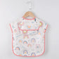 Baby Girls Apron Bibs Toddler Long Sleeve Scarf Waterproof Art Smock Feeding Bib Infant Boys Girls Kids Burp Cloth Bandana