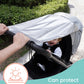 Universal Dual-purpose Baby Stroller SunshadeUV Protection Mosquito Proof Wind Waterproof Easy Installation for Outdoor Travel