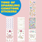 JOYFY DecorateYour Own Baseball Cap with 7 Sheets Gems Stickers Art & Crafts Kit Fun Creative DIY Toys for Kids Girls