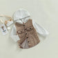 2022-11-03 Lioraitiin 0-4Years Kid Boy Coat Long Sleeve Hooded Pockets Buttons Patch Color Cardigan Party Spring Autumn Coat