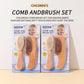 2pcs Baby Care Hair Wool Brush Beech Wood Comb Newborn Massage Comb Baby Shower Gift Set Natural Baby Brush