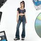 Unisex Nostalgic DVD Buckle Belt Versatile Black White Decorative Waist Straps Belt for Men Women Jeans Matching Gift for Her