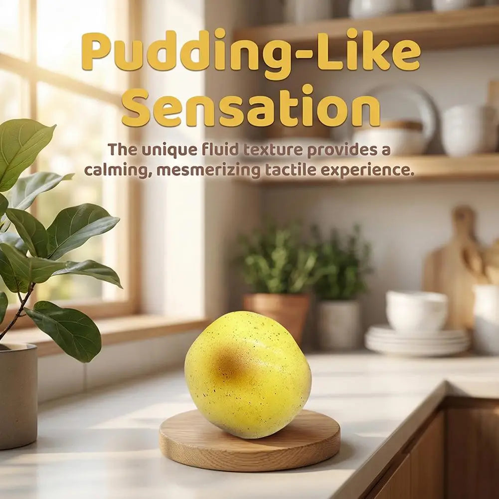 Potato Pudding Squishy Stress Ball Realistic Slow-Rise Fidget Toy Soft Stretchy Squeeze Toy for Anxiety Relief/ADHD/Kids/Adults