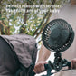 Portable Small Stroller Fan With Flexible Tripod Clip USB Rechargeable Handheld Cooling Fan For Travel Car Seat Camping Bedroom