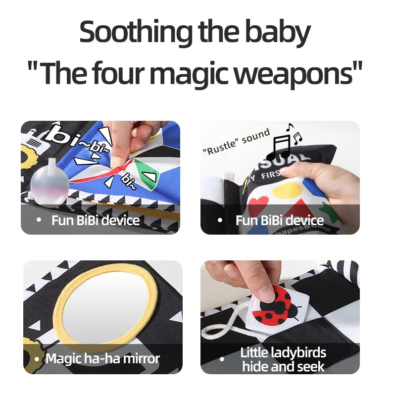 Baby Cloth Book Baby Toy 0-3 Year Old Infant Early Education Toy Shape Cloth Book