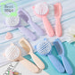 (BBQ4)2Pcs/Set Cute Kids Baby Small Hair Brush and Comb Set for Newborns & Toddlers Baby Brush Soft Bristles Baby Hair Care Gift