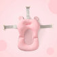 Foldable Baby Bath Tub with Bath Mat Newborn Support Seat Cushion Adjustable Bathtub Shower Mat Baby Bath Tub