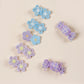 7pcs New Hot Selling Love Small Flower Combination Hairpin Cute Little Baby With Bangs Small Barrettes Girl's Sweet Hair Clip