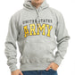 Pullover Hoodie,US Army, H.Grey, M