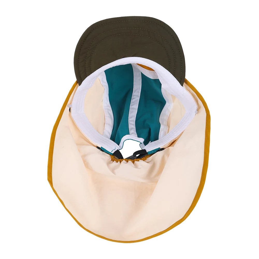 New Summer Toddler Sun Hat with Shawl Soft Brim Baby Sun Hat Outdoor Activities Cap for 3-8Y Boys Girls Beach UV Protection Hat