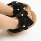 Baby Summer Sandals, PU Non-Slip Soles, Soft Flat Shoes for Infants, Suitable for Learning to Walk Indoors and Outdoors.