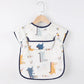 Baby Girls Apron Bibs Toddler Long Sleeve Scarf Waterproof Art Smock Feeding Bib Infant Boys Girls Kids Burp Cloth Bandana
