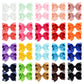 20PCS 3" Handmade Hair Bows for Girls Clips Grosgrain Ribbon Boutique Bow Alligator Hairpins for Children Teens Toddlers Kids