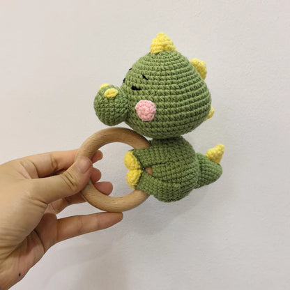 Baby Security Blanket Towel Feeding Bib Soft Towel Cotton Burping Cloth Infant Shower Gift Knitted Lovely Animal Rattle Sleep To