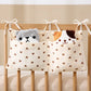 Baby Crib Organizer Cot Caddy Bed Storage Bag 2 Pockets Bedside Hanging Diaper Nursery Toys Bag Diapers Stroller Organize