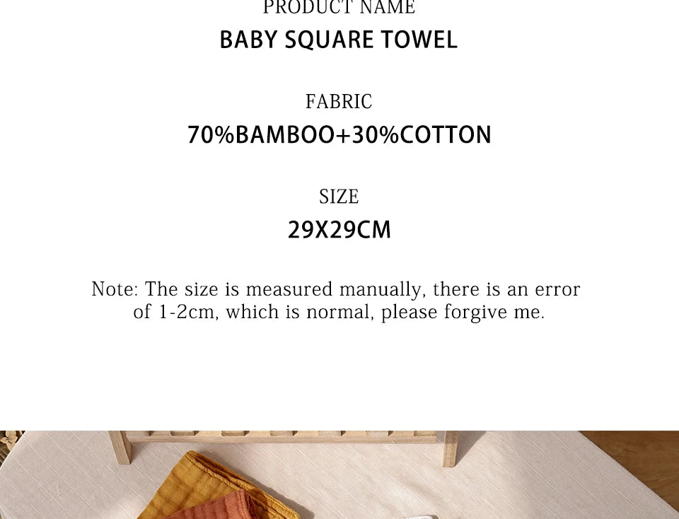 Kangobaby #My Soft Life# New 5pcs Pack Bamboo Cotton Breathable Baby Muslin Towel Newborn Burp Cloth