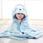 Baby Bath Towel Children's Bathrobe Newborn Baby Cartoon Blanket Super Soft Absorbent Hooded Hug Quilt80x80cm