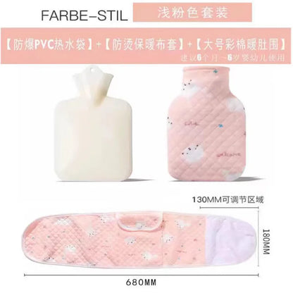 Newborn Baby Hot Water Bottle - Small Mini Warm Baby Belly Heat Pack Flatulence & Colic Relief Wonder - Warm Water Bottle