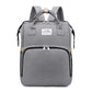 Fashionable Folding Baby Crib Mother and Baby Bag Large Capacity Hand-held Bottle Diaper Backpack Mother and Mommy Bag