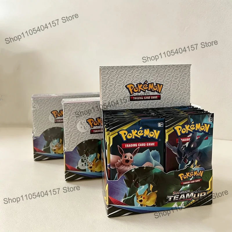 360Pcs Pokemon TCG Sun & Moon Team Up English Version Pokemon Booster Battle Transaction Card Trading Cards Collection Toy Gift