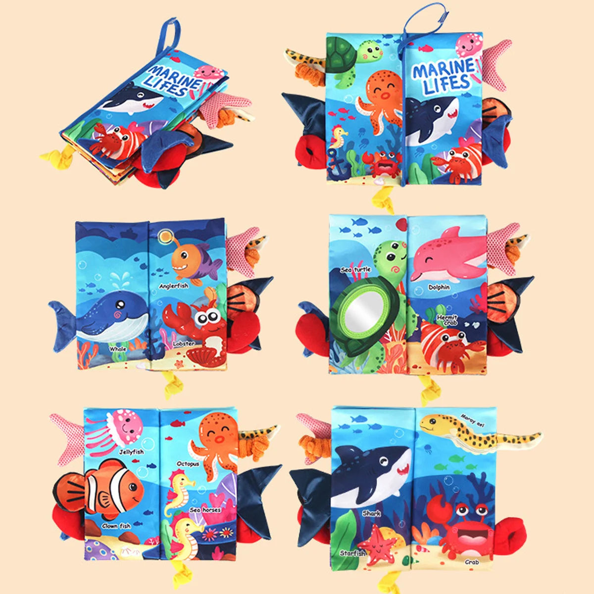 Baby Books Toys 0-6-12 Months,Baby Touch and Feel Crinkle Books, Newborn Infant Carseat Toys Shower Gifts Easter Basket Stuffers