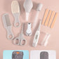 Baby Grooming Kit 9PCS Newborn Care Set with Nail Clipper Hair Brush Comb Thermometer Baby Hygiene Essentials Travel Kit