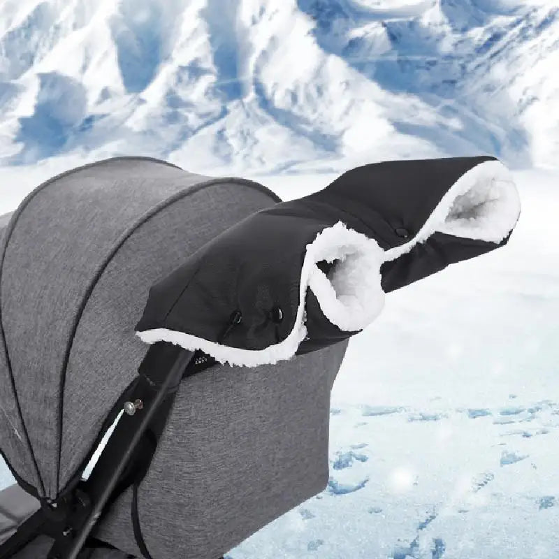 Baby stroller gloves Thick and warm handbag for pram Baby carriage cold-proof gloves Baby carriage outdoor windproof travel need