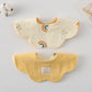 Cute Two-sided Usable Baby Feeding Bib Pure Cotton Gauze Pacifier Saliva Towel Breathable Petal Bib For Newborn Toddler