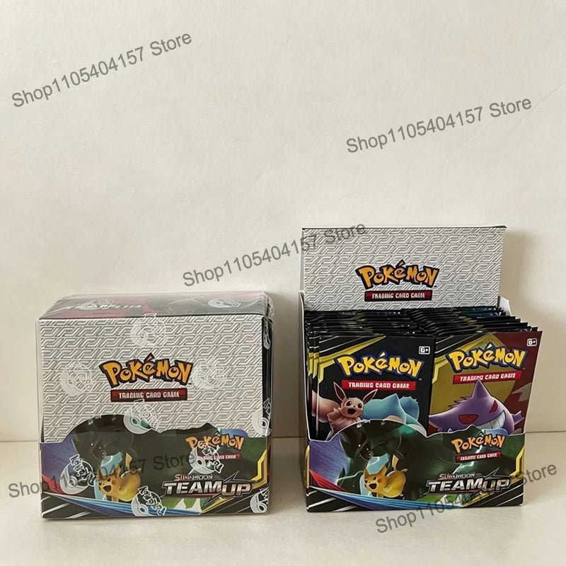 360Pcs Pokemon TCG Sun & Moon Team Up English Version Pokemon Booster Battle Transaction Card Trading Cards Collection Toy Gift